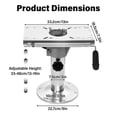 thumbnail image 2 of TOHUU Boat Seat Pedestal, Aluminum Adjustable Height Marine Seat Mount 13 to 19 Inches with Locking Base, Boat Chair Pedestal for Captain Chair Fishing Seats, 2 of 9