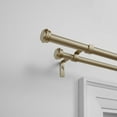 thumbnail image 3 of Exclusive Home 0.62" Silver Cap Adjustable Double Curtain Rod Set, 36"-72", 3 of 8