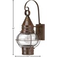 thumbnail image 2 of Hinkley Cape Cod Collection Rustic One Light Small Outdoor Wall Mount, Sienna Bronze, 2 of 2