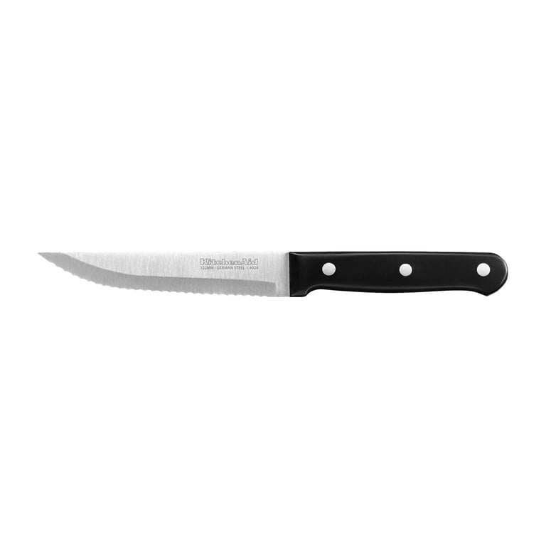 KitchenAid - KKFSS4ST - Classic Forged 4-Piece 4.5-Inch Brushed Stainless Steak  Knives-KKFSS4ST