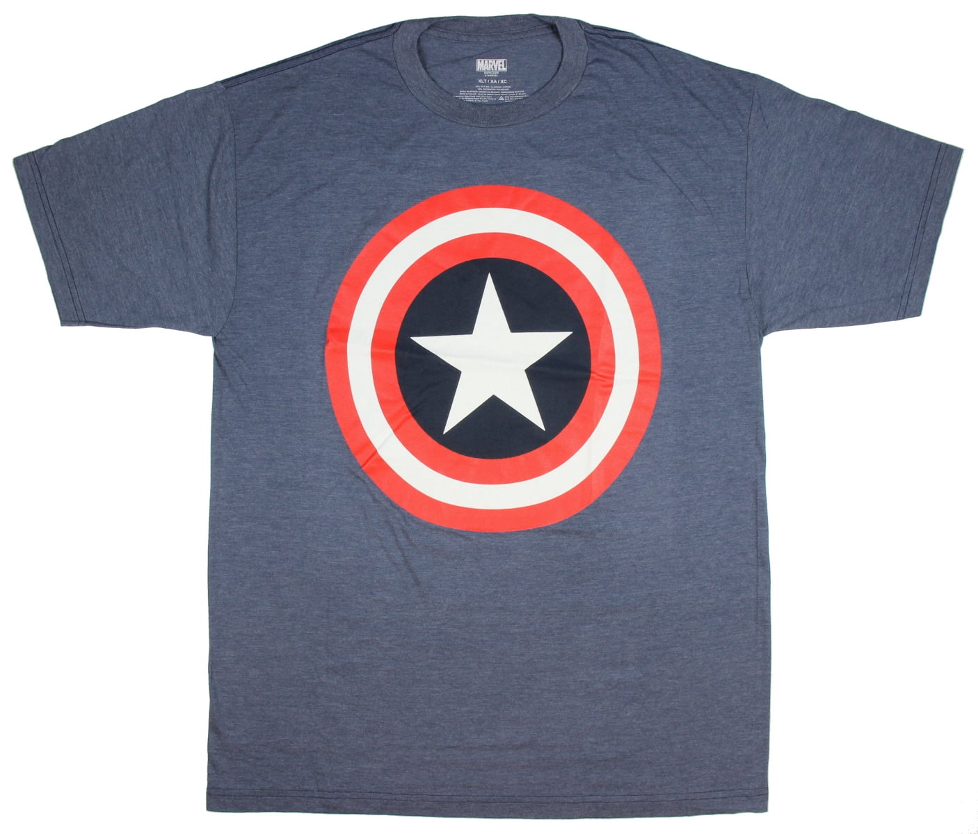 Captain America Men's Distressed Shield 