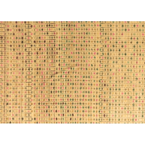 Ahgly Company Indoor Rectangle Abstract Brown Modern Area Rugs, 2' x 3'