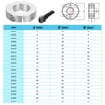 thumbnail image 5 of Aluminum Alloy Bore 4mm Double Split Shaft Collar 18mm OD 8mm Thickness with Set Screw, Silver 2 Pack, 5 of 7