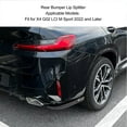 thumbnail image 3 of Akozon 1 Pair Rear Bumper Lip Splitter, Stylish Look Rear Bumper Lip Diffuser Splitter for X4 G02 LCI M Sport 2022 and Later, 3 of 7