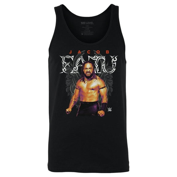 Men's 500 Level Black Jacob Fatu Tribal Tank Top