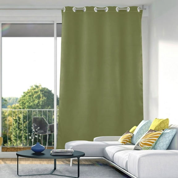 Blackout Curtains Window Curtain for Bedroom Living Room 1 Panel 82"x42" Olive Green