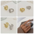 thumbnail image 2 of SHISUYAN 1Set Silver Alloy Adjustable Musical Note Ring for Women Party Decorative, 2 of 8