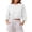 White, variant on QQZ Cropped Drop‑Shoulder Crew Neck Sweatshirt For Women, Loose Three‑Quarter Raglan Sleeve Top, Fall Outfits For Women, Shopping Home Light Casual Daily Wear