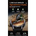 thumbnail image 4 of TUTT Montre Intelligente Robuste pour Hommes Femmes / Boussole GPS Exercice / Cadran en Métal AMOLED / 2 Sangles Militaires / Écran Toujours Allumé Longue Durée de Vie de la Batterie / NX18 Pro, 4 of 28