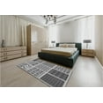 thumbnail image 4 of Ahgly Company Indoor Rectangle Patterned Gray Cloud Gray Area Rugs, 3' x 5', 4 of 6