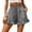 Grey, variant on GEWSEY Womens Skorts Floral Ruffled Chiffon Flowy Shorts Summer Flared Mini Skirts Khaki, XL
