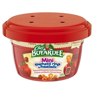 Chef Boyardee Microwavable Mini Ravioli and Spaghetti & Meatballs