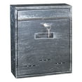 thumbnail image 2 of Modern Wall Mount Mailbox, Lockable Rainproof Box, Large Capacity Mail Box ,Post Letter, Letter Box for Office External Outdoor Gate Black, 2 of 8