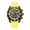 Yellow, variant on MEGIR Men's Sport Quartz Watch, Large Dial Waterproof Silicone Strap Casual Chronograph Wristwatch
