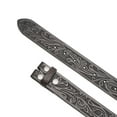 thumbnail image 4 of Genuine Full Grain Western Engraved Tooled Leather Belt Strap Belt 1-1/2" Wide, 4 of 5