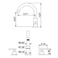 thumbnail image 5 of Dual Handle Deck Mounted Bathroom Widespread Faucet, 5 of 5