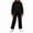 Black, variant on ITSAME Girls Outfit 2-Piece Half Zip Mock Neck Sweatshirt and Sweatpants Fall Winter Athletic Casual Set Size 10