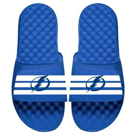 

Men s ISlide Royal Tampa Bay Lightning Stripe Logo Slide Sandals