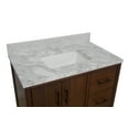 thumbnail image 6 of California 36" Bathroom Vanity with Walnut Cabinet and Carrara Marble Top, 6 of 6