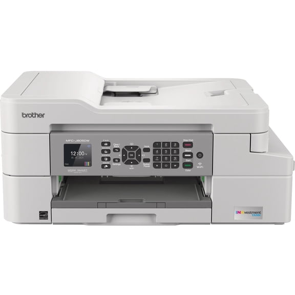 Brother MFC-J805DW INKvestmentTank Color Inkjet All-in-One Printer, Mobile and Duplex Printing, ADF, Up To 1-Year of Ink In-box