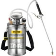 thumbnail image 2 of 1.5Gal Stainless Steel Sprayer Set with 16" Wand, Handle, 3.3FT Reinforced Hose, Pressure Gauge, Safety Valve & Adjustable Nozzle  For Gardening & Sanitizing, 2 of 7