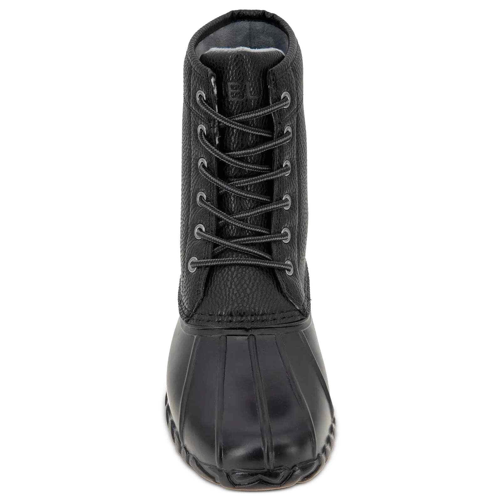 JBU Men Duck Lace Up Waterproof Boots, Fur Insoles, Brown 