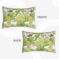thumbnail image 4 of Naloa Gnome and Pineapple Pillowcase, Throw Pillowcase, Wrinkle-Free, Stain-Resistant with Hidden Zipper for Bedroom Sofa - 14"x20", 4 of 9