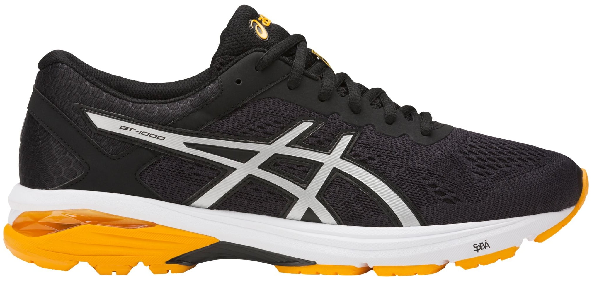 ASICS Men s GT 1000 6 Running Shoes Black Gold 9.5 Walmart