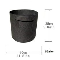 1X Plant Bag,1/2/3/5/7 Gallon Grow-Bag Heavy Thickened Nonwoven Plant Fabric Pot With Handles Clearance Sale
