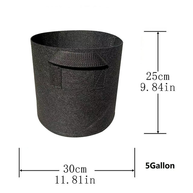 Vaidha Gallon-bag Heavy Thickened Nonwoven Plant Fabric Pot with Handles