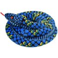 thumbnail image 3 of Peluche Serpent Géant Réaliste Jouet Yeux Rouges Cadeaux pour et 110 Pouces BlueWV696, 3 of 5