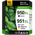 thumbnail image 1 of 950XL 951XL Ink Cartridge Compatible for HP 950 and 951 Ink Cartridges for HP Officejet Pro 8600 8610 8620 8630 8640 8100 8110 Printer (4 Pack), 1 of 9