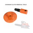 thumbnail image 2 of Chainsaw Clutch Removal Tools Universal Piston Stop Clutch Flywheel Removal Part Removal Tool, Orange, 2 of 5
