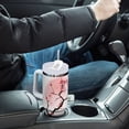 thumbnail image 6 of JSTEL Red Cherry Blossom Flower Floral 1 30 oz Tumbler Stainless Steel Water Bottle Vacuum Insulated Cup with Straw Lid & Handle For Travel Car Cup Holder, 6 of 8