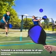 thumbnail image 3 of Paddle Set 2 Wooden Rackets 4 Hollow PVC Balls with Carrying Bag for Indoor Outdoor Travel, Suitable for All Ages, 3 of 7