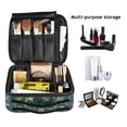 thumbnail image 2 of FORMRS Travel Makeup Bag Large Capacity Train Case Cosmetic Organizer with Adjustable Dividers, Sunshine Goldfish, 2 of 8