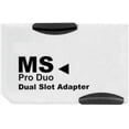 thumbnail image 5 of Micro SD TF to Memory Stick MS Pro Duo for PSP 1000/2000 / 3000 Card Dual 2 Slot Adapter Converter CR-5400 CR5400,2 pcs, 5 of 5