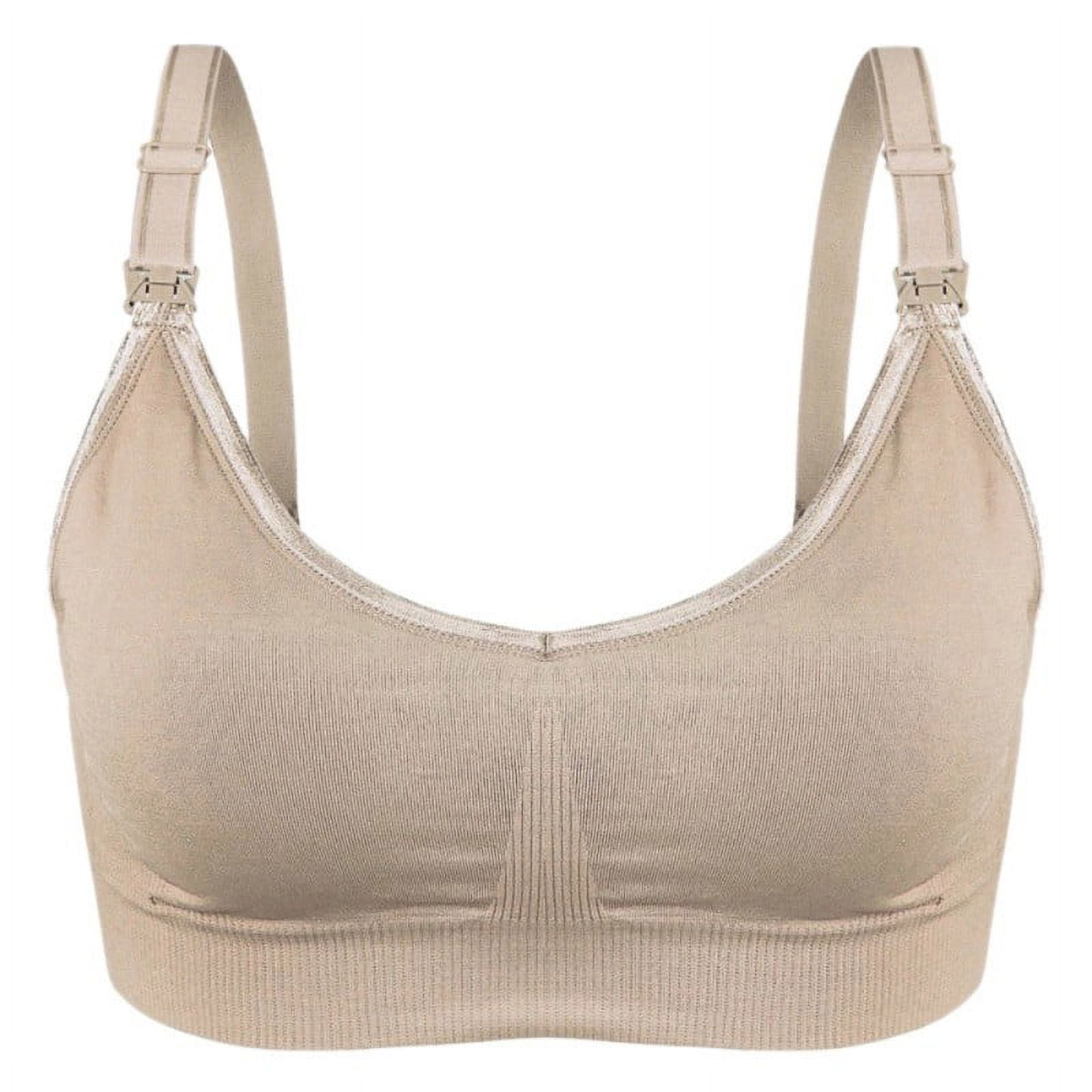 UNIROSE Seamless Nursing Maternity Bra for Breastfeeding Comfort Wireless  Pregnancy Sleep Bralette Supportive Natural Shape, C91-beige, XX-Large :  : Clothing, Shoes & Accessories