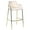 Beige, variant on LeisureMod 40" Bar Stool Upholstered in Velvet Pub Chair with Gold Stainless Steel Base with Armrest and Footrest for Modern Dining Room, Kitchen, Restaurant Axis Collection in Black