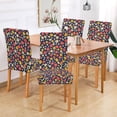 thumbnail image 2 of Yayeee 2 Pack Dining Chair Covers Stretch Parson Chairs Slipcovers Seat Protector, Small Colorful Flower, 2 of 6