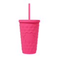 thumbnail image 3 of Paquete con 20 piezas de Vaso plástico doble pared con acabado rubber rosa 10 x 16, 3 of 4
