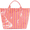 Pink, variant on Large Striped Tote Bags 16.5x12.5in Work Totes Plaid Pool Handbag - Pink