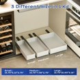 thumbnail image 2 of SANERLOU 3 Pack Pull Out Cabinet Organizer, Multi-Purpose Slide Out Drawers for Kitchen Cabinets, Bathroom, Pantry Organizer, Roll Out Shelf for Home Organization and Storage, 2 of 7