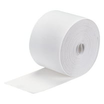 Uxcell Twill Elastic Band Double Side 3" Flat 4 Yard 1 Roll Flat Elastic Ribbon Cord White for Sewing, Waistband