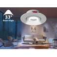 thumbnail image 6 of NICOR Lighting DGC43120SRDWH DGC 4-inch White Selectable Canless Adjustable Gimbal LED Recessed Downlight, 6 of 9