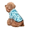 thumbnail image 5 of Fotbe Winter Warmth Blue Knitted Print Small Dog Sweater Hoodies Pet Grey Hooded Soft Fleece Sweatshirts with Pocket Fall Winter Puppy Cat Sweaters Warm Clothes-Medium, 5 of 7