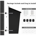 thumbnail image 6 of Wall-Mount Mailbox for House, Large Capacity Mail Box, Galvanized Steel Rust-Proof Metal Post Box, Mailboxes for Outside,15.7"x9.9"x4.9" Black, 6 of 7