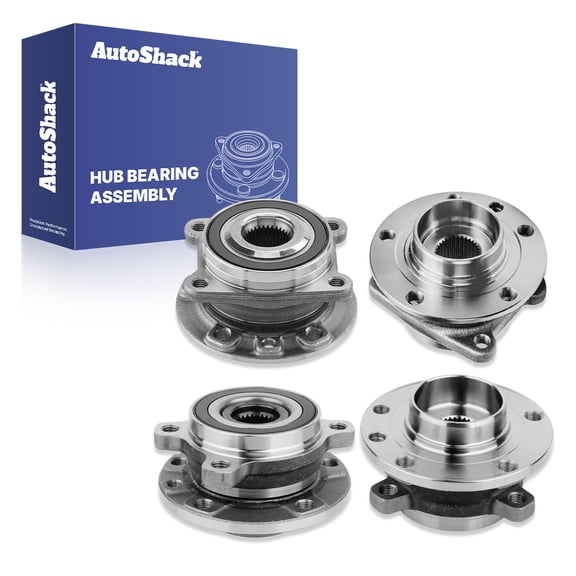 AutoShack Front & Rear Wheel Hub Bearing Assemblies with ABS Replacement for 2014-2023 Jeep Cherokee 4-PC Set