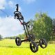 thumbnail image 1 of Carrito de golf con carrito de golf, carrito compacto, soporte para bolsa de golf, con marcador, carrito de golf plegable de 4 ruedas, 1 of 8