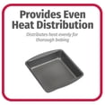 thumbnail image 4 of Nonstick Steel Cake Pan 8", Square, Gray, GoodCook, 4 of 4